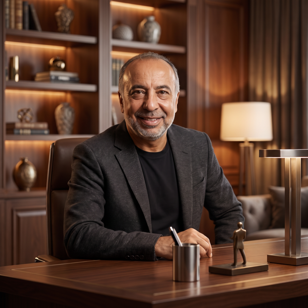 Mehmet Karaağaç - calisma masasinda, fizik egitimine adanmis bir kariyerin yansimasi