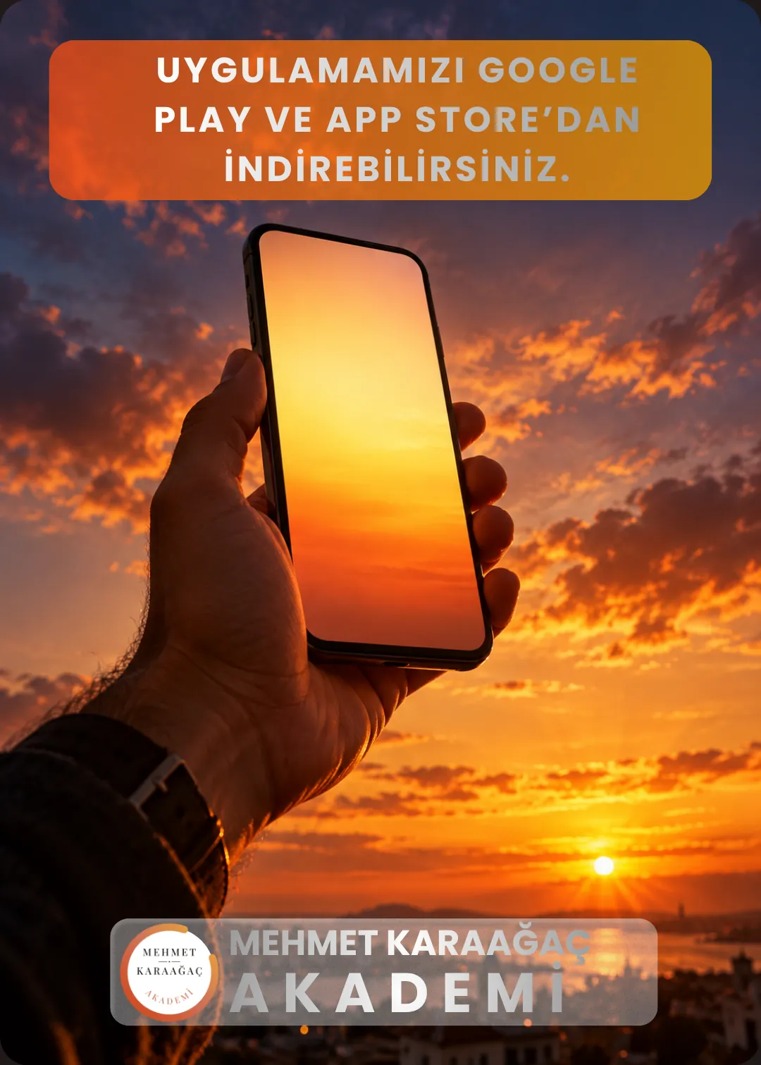 Uygulamamızı Google Play ve App Store'dan indirebilirsiniz. Mehmet Karaağaç Akademi